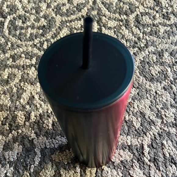 Starbucks Limited Edition 2021 Fall Matte Red and Blue Ombré Cold Cup Tumbler - Picture 5 of 6